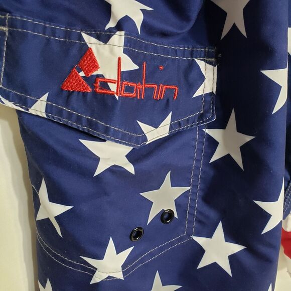 Clothin Mens Beach Shorts Size 40 Boardshort Swim Trunks Flag Quick Dry Swimming - Picture 4 of 7